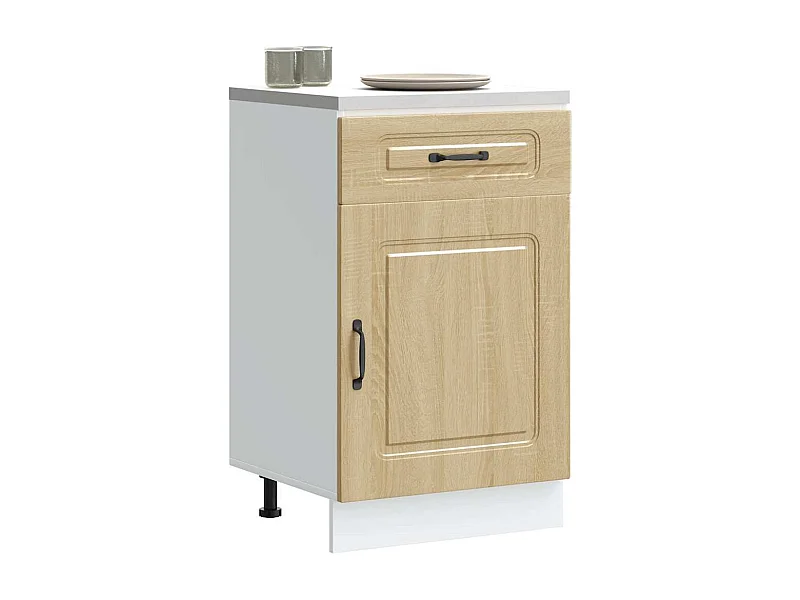 Keuken onderkast Kalmar bewerkt hout sonoma eikenkleurig