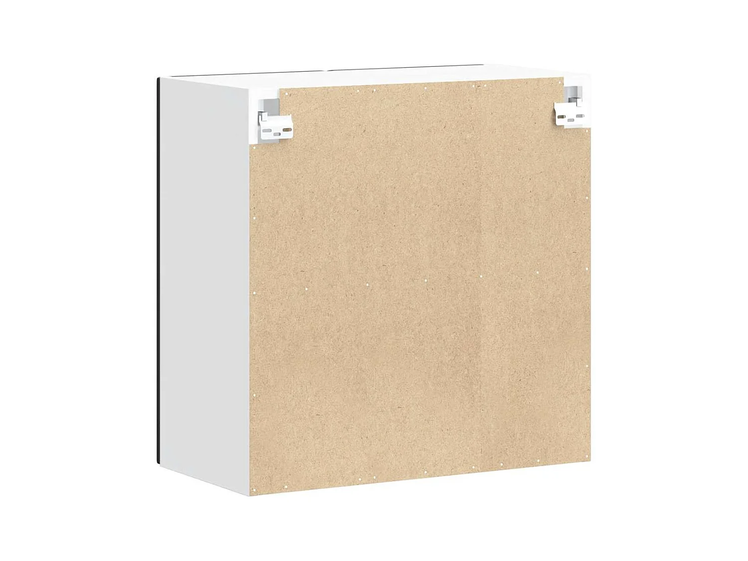 Armoire murale de cuisine avec porte en verre Lucca noir