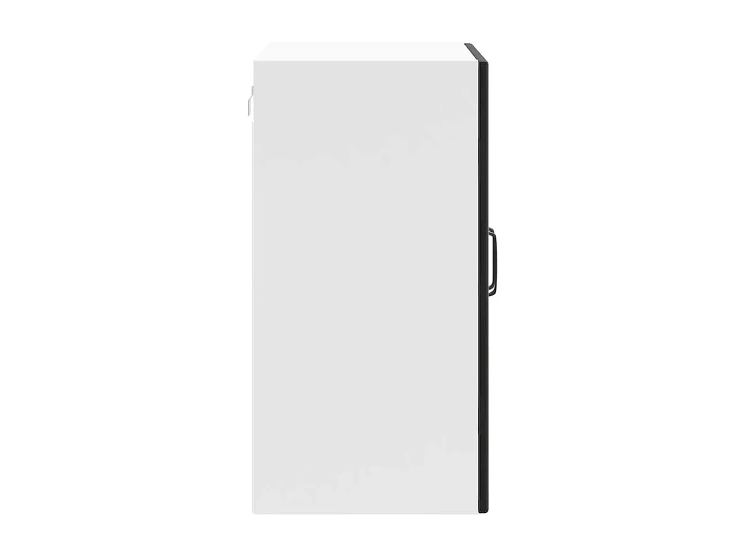 Armoire murale de cuisine avec porte en verre Lucca noir