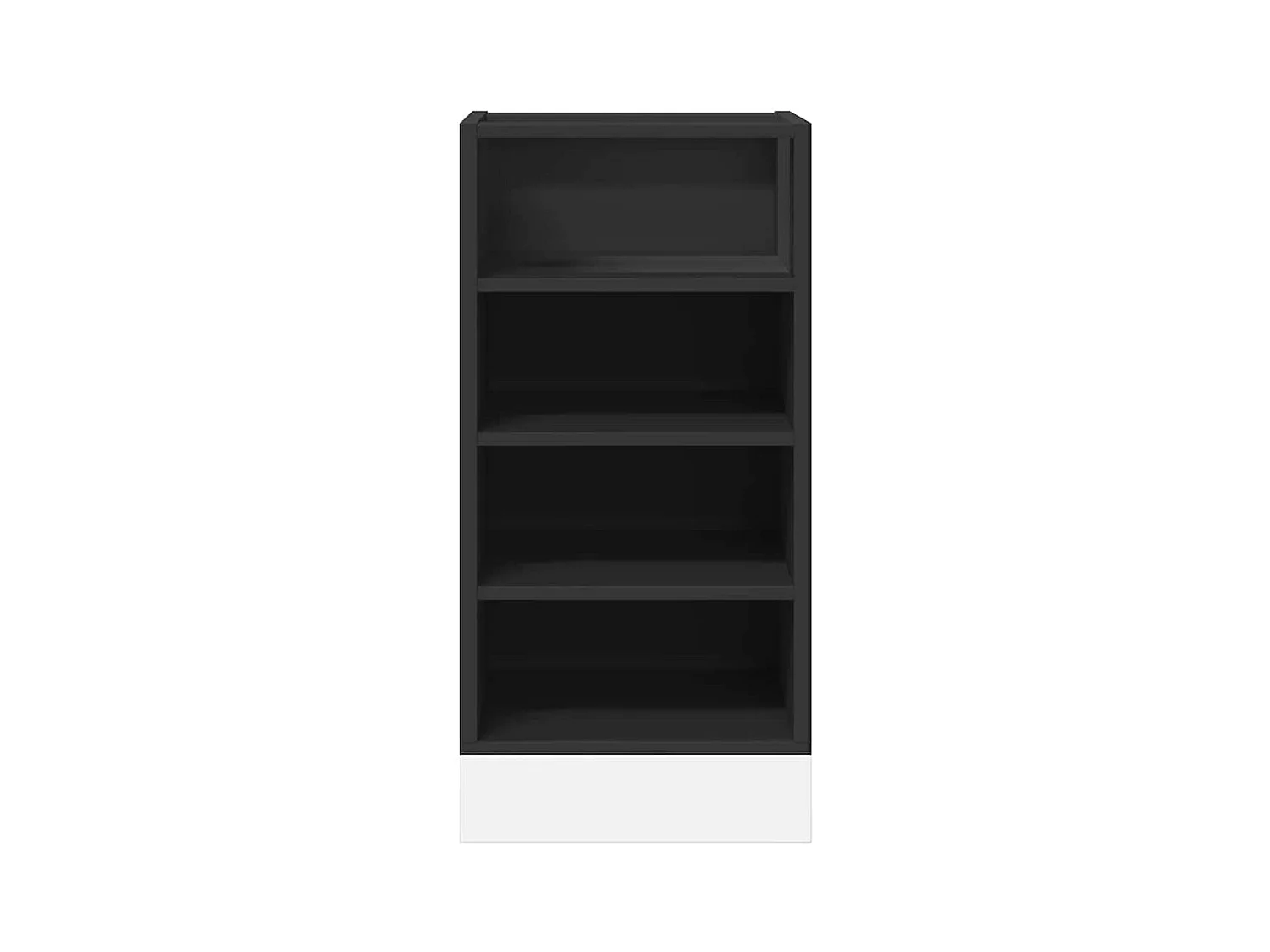 Unterschrank Riga Schwarz 40x44,5x81,5 cm Holzwerkstoff