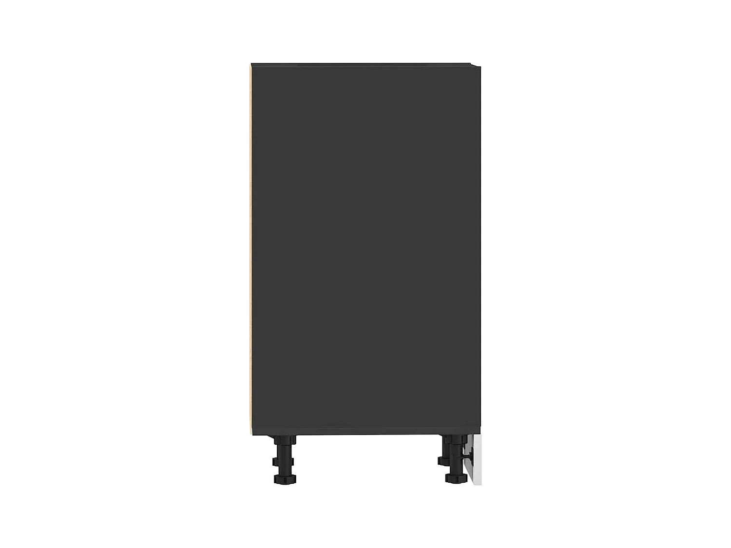 Unterschrank Riga Schwarz 40x44,5x81,5 cm Holzwerkstoff