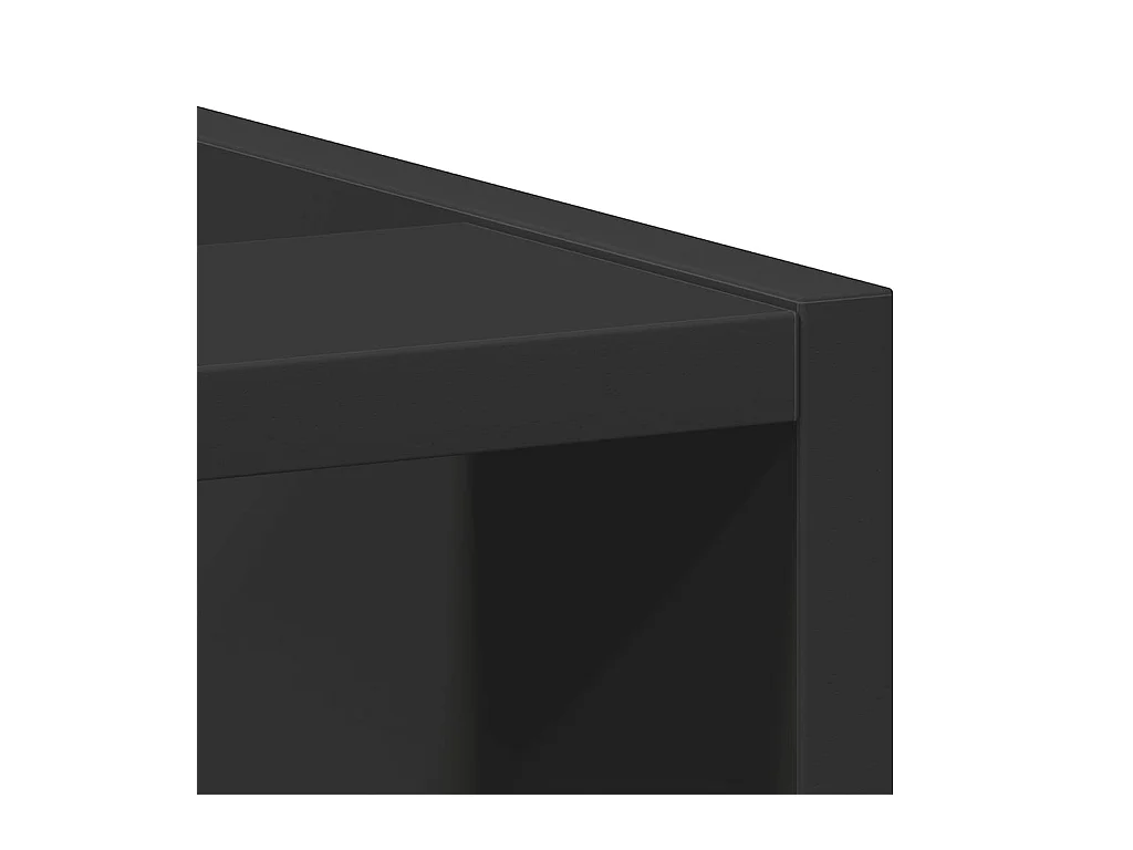 Unterschrank Riga Schwarz 40x44,5x81,5 cm Holzwerkstoff