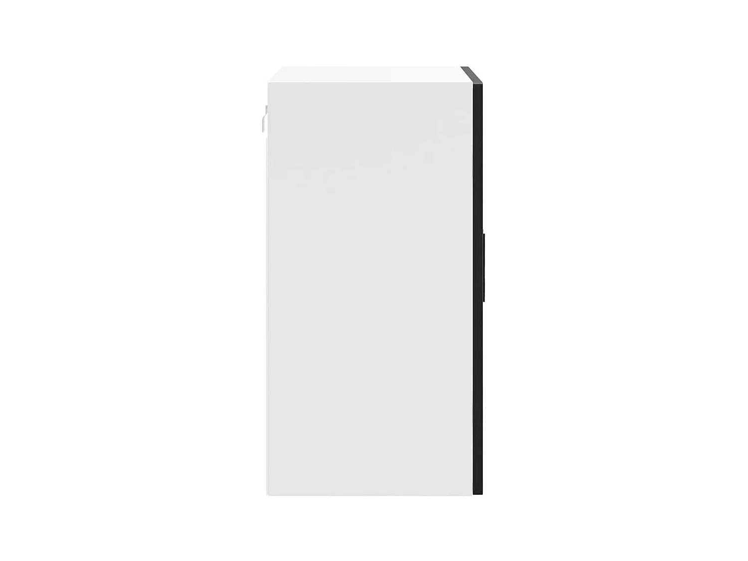 Küchen-Hängeschrank mit Glastür Porto Schwarz