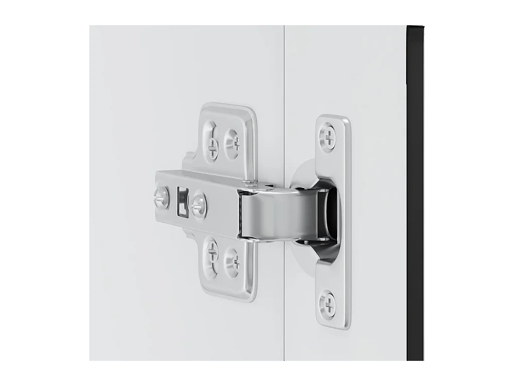 Küchen-Hängeschrank mit Glastür Porto Schwarz