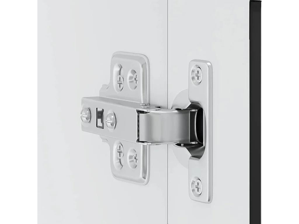 Armoire murale de cuisine avec porte en verre Porto noir