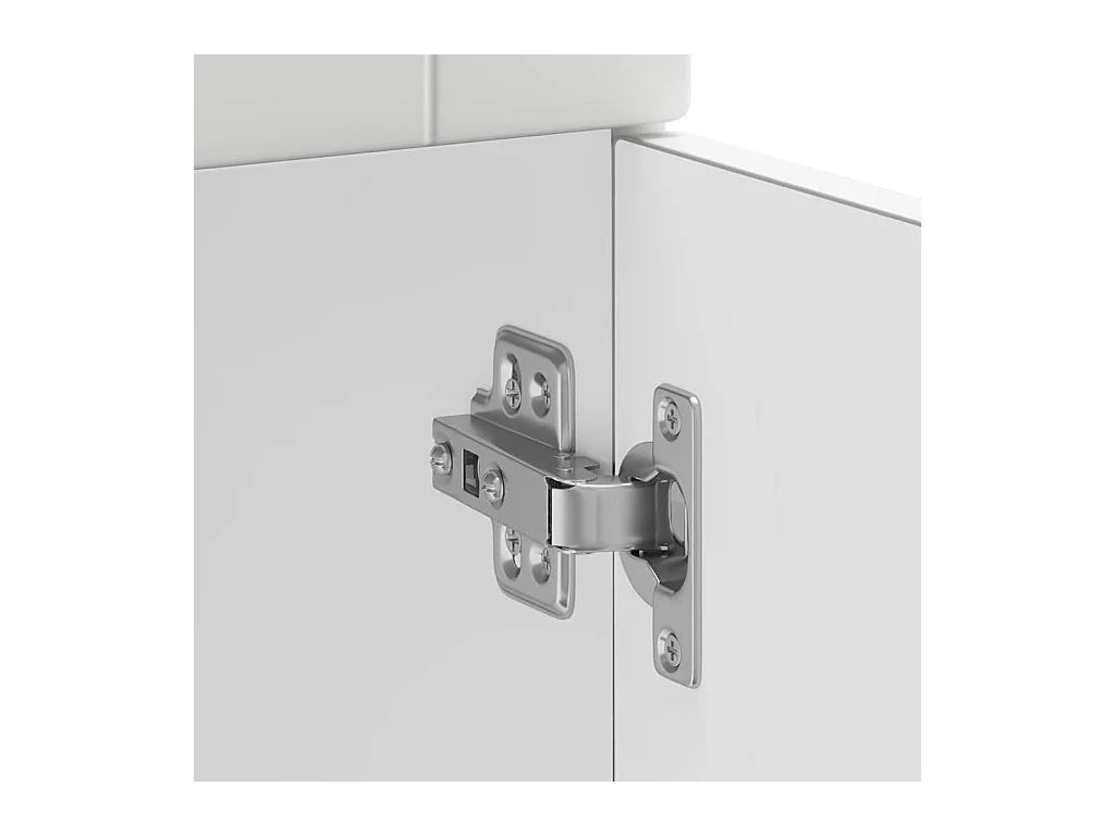 Armoire de cuisine Kalmar blanc bois d'ingénierie