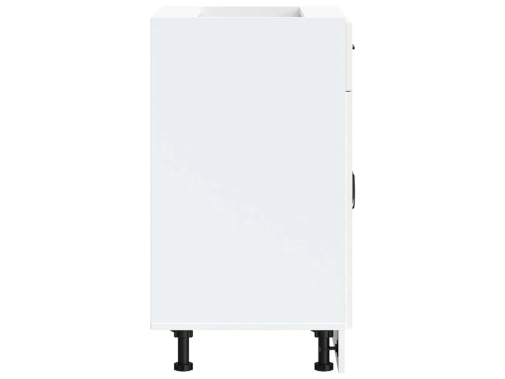 Armoire de cuisine Kalmar blanc bois d'ingénierie