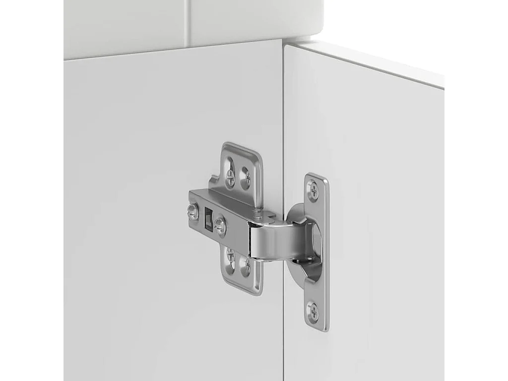 Armoire de cuisine Kalmar blanc bois d'ingénierie