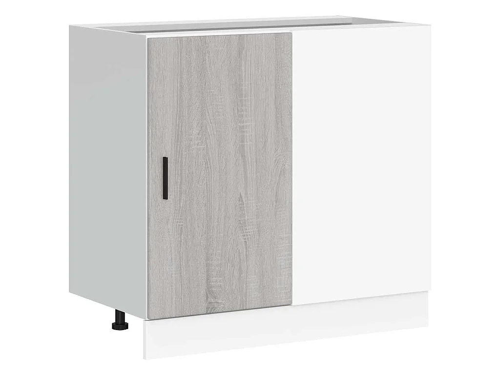 Mueble bajo para fregadero "Lyon" de madera de ingeniería Sonoma gris