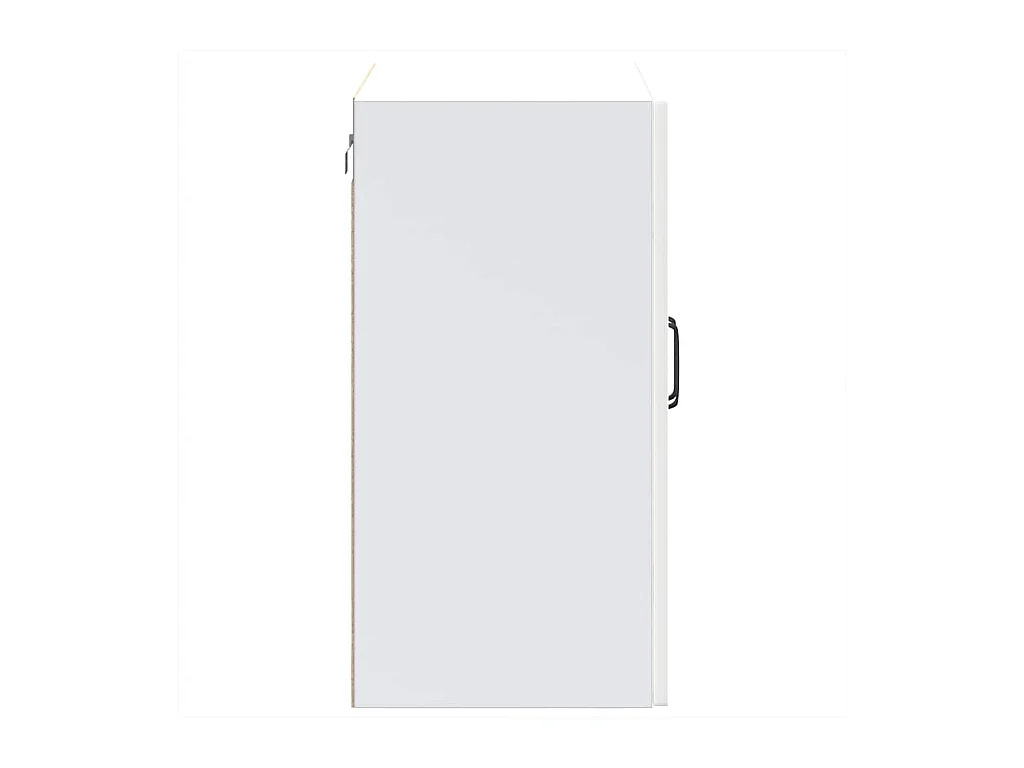 Keukenwandkast met glazen deur Kalmar bewerkt hout wit