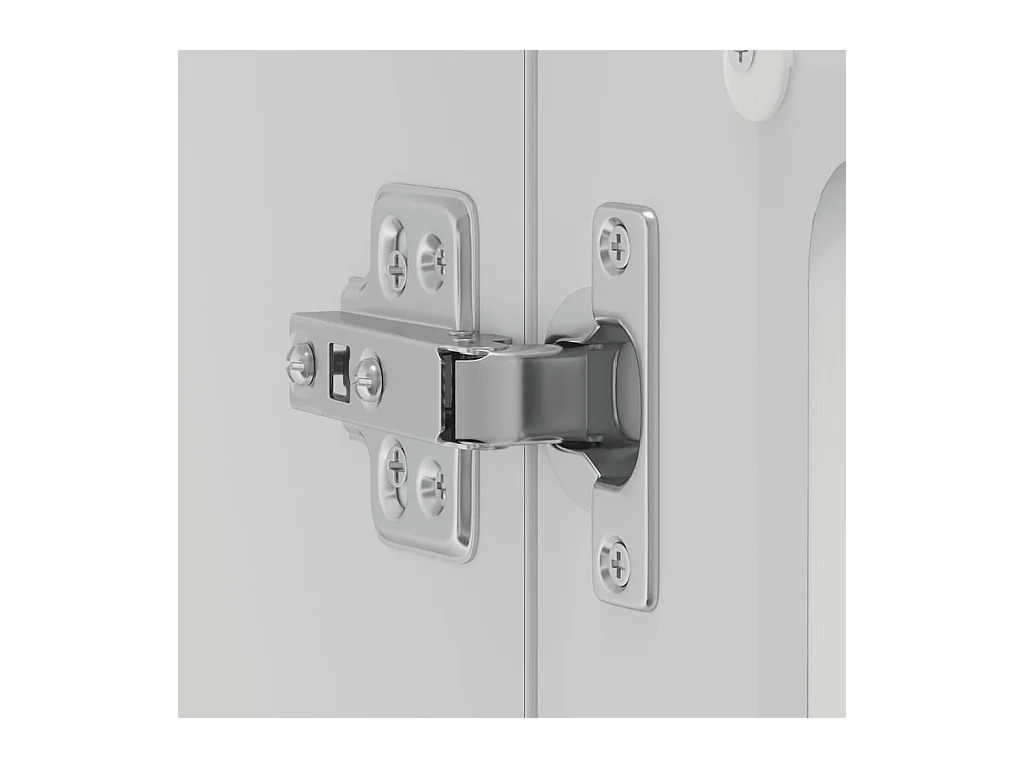 Keukenwandkast met glazen deur Kalmar bewerkt hout wit