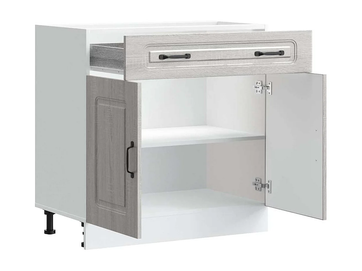 Küchenunterschrank Kalmar Grau Sonoma Holzwerkstoff