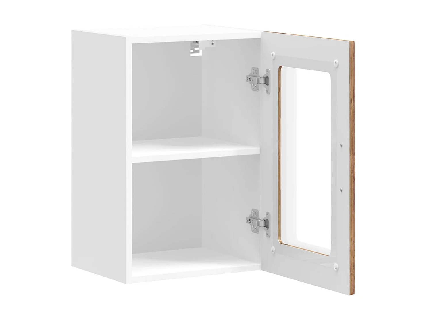 Armario de cocina de pared con puerta de cristal "Kalmar" de, madera de ingeniería envejecida