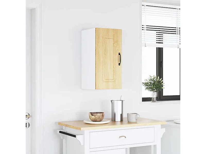 Keukenwandkast Kalmar bewerkt hout sonoma eikenkleurig