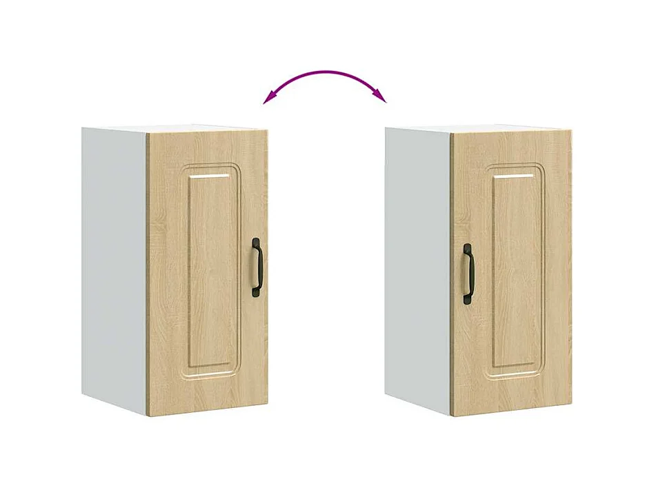 Armoire murale de cuisine Kalmar chêne sonoma bois d'ingénierie