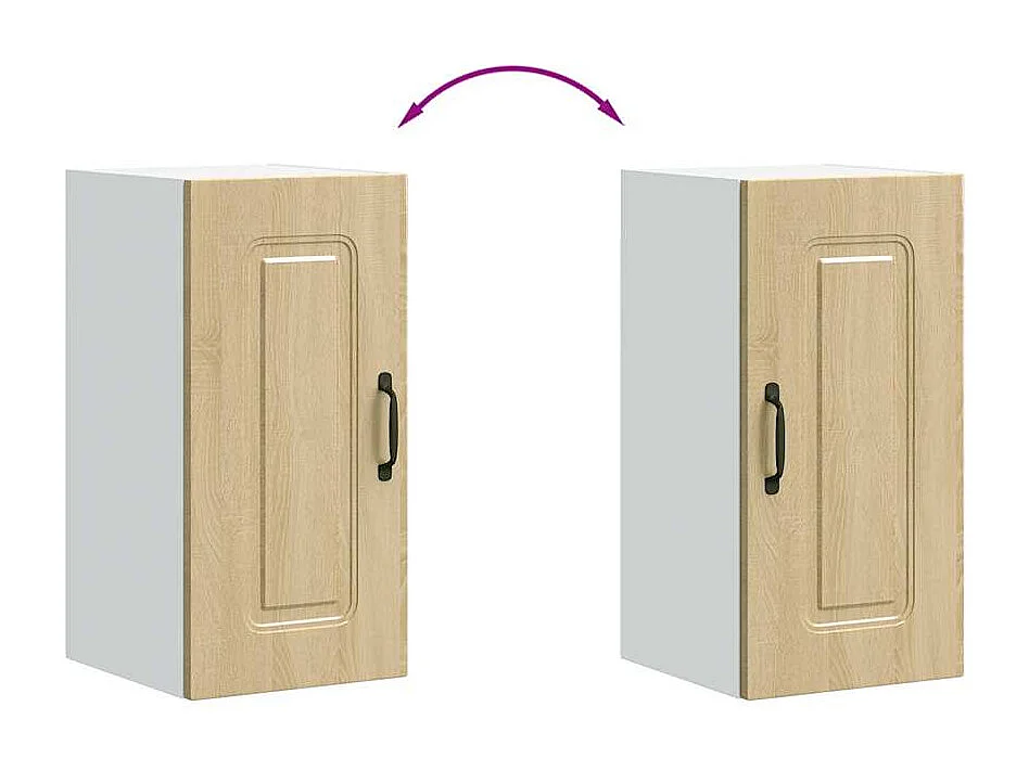 Armoire murale de cuisine Kalmar chêne sonoma bois d'ingénierie