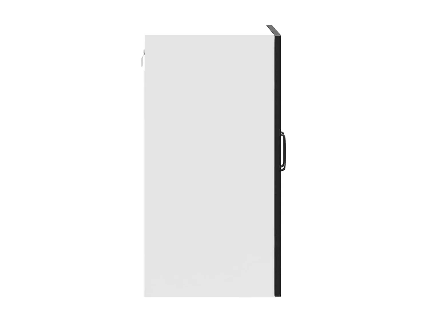 Armoire murale de cuisine Kalmar noir bois d'ingénierie