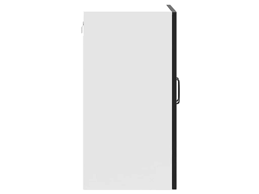 Armoire murale de cuisine Kalmar noir bois d'ingénierie