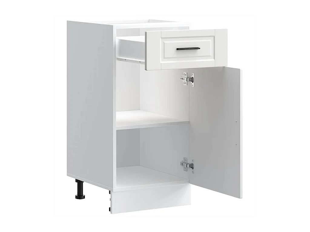 Armoire de cuisine Porto blanc bois d'ingénierie