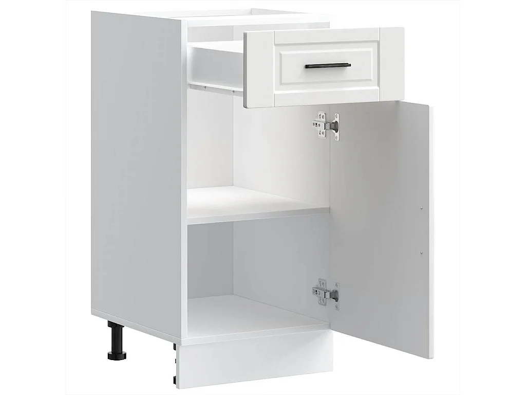 Armoire de cuisine Porto blanc bois d'ingénierie