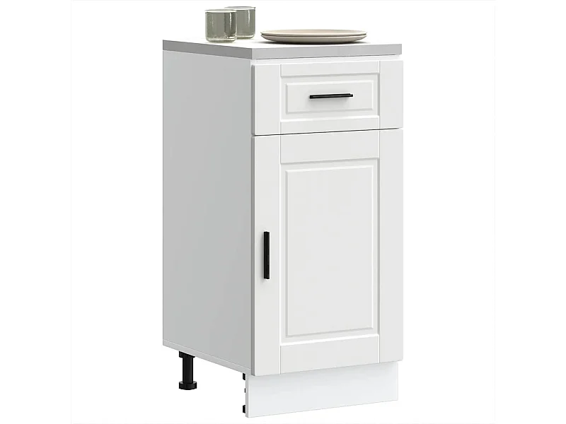 Armoire de cuisine Porto blanc bois d'ingénierie