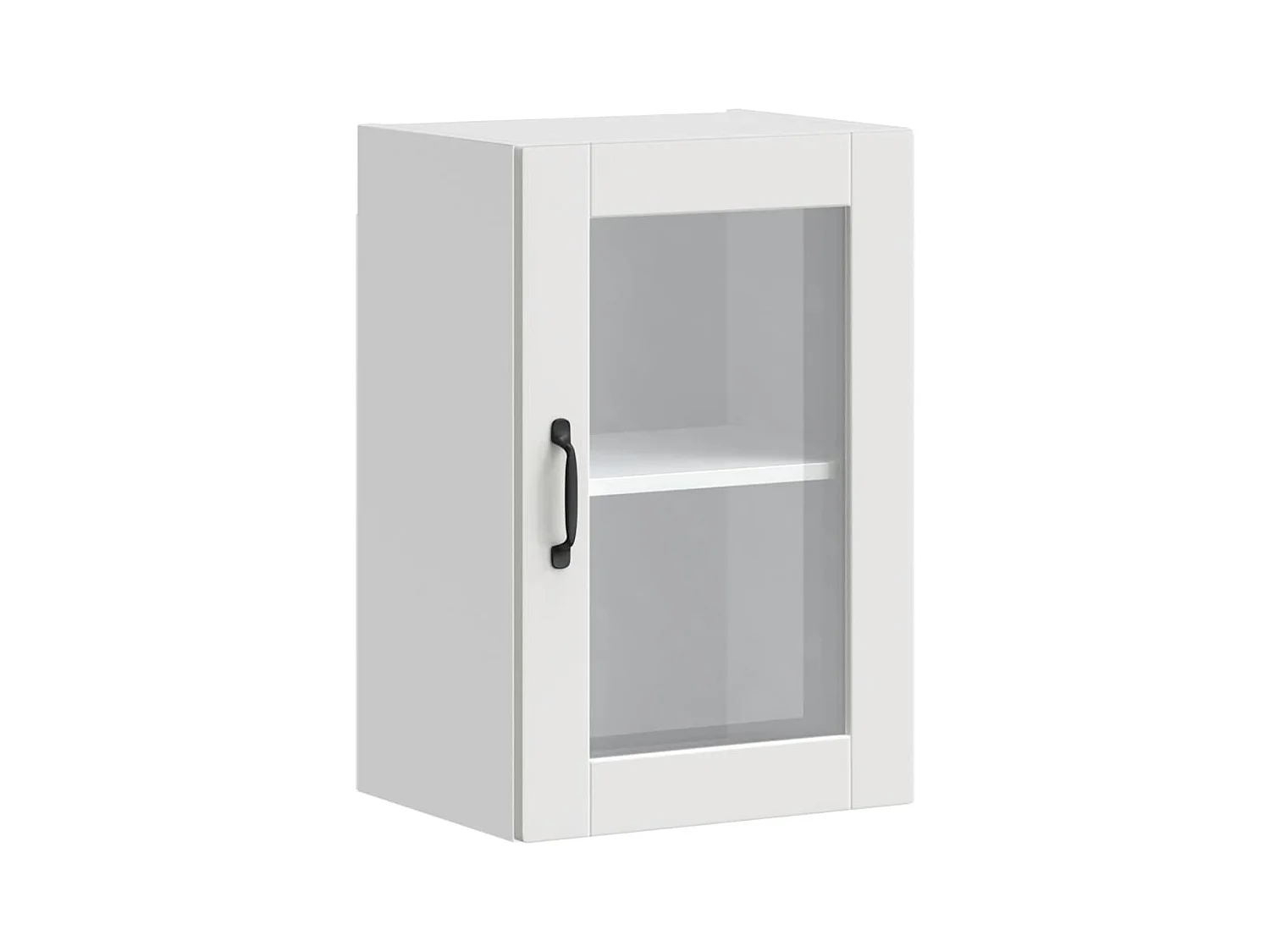 Küchen-Hängeschrank mit Glastür Porto Weiß