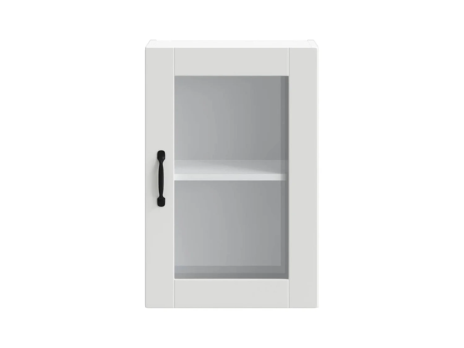 Küchen-Hängeschrank mit Glastür Porto Weiß