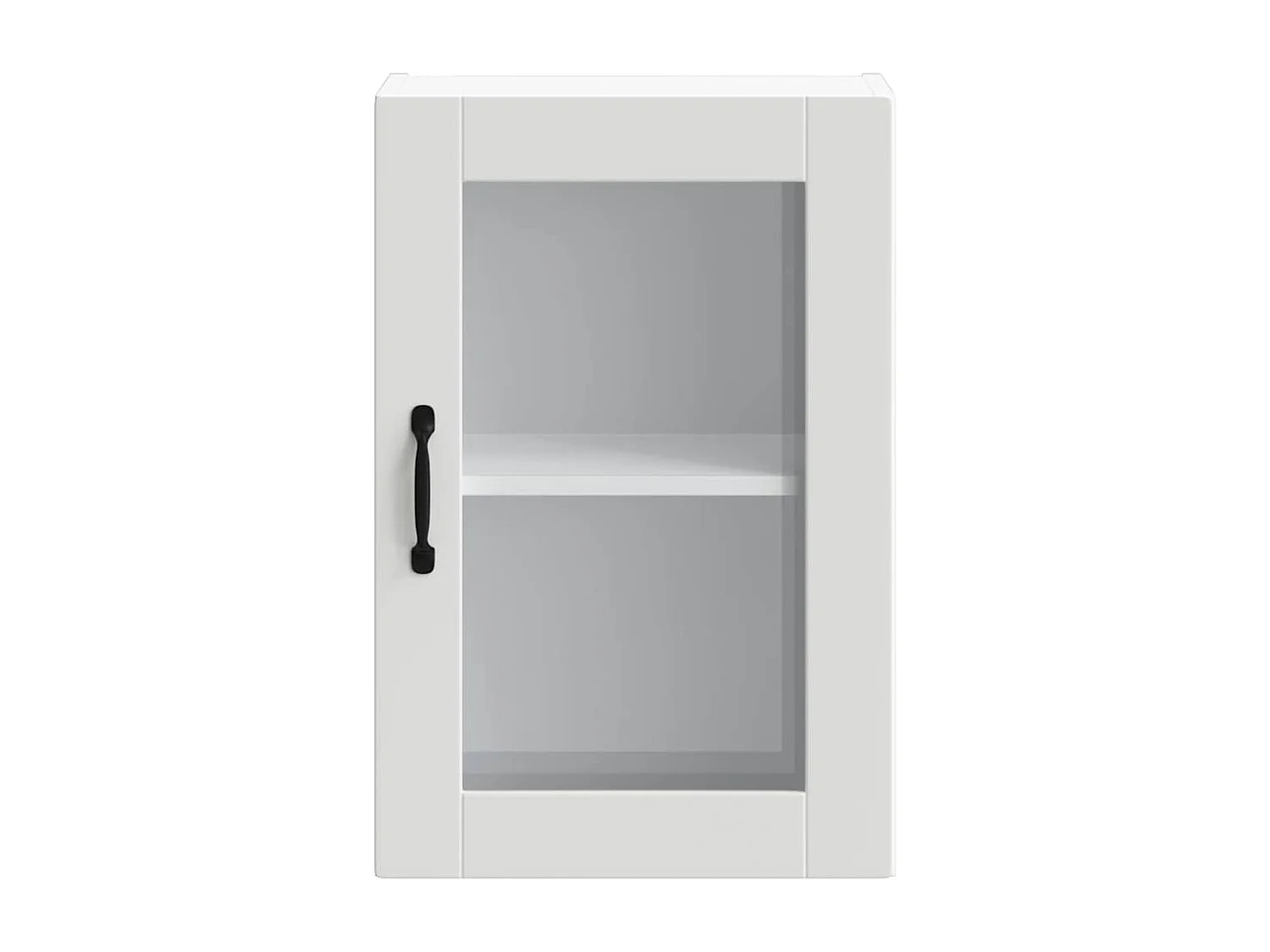 Armoire murale de cuisine avec porte en verre Porto blanc