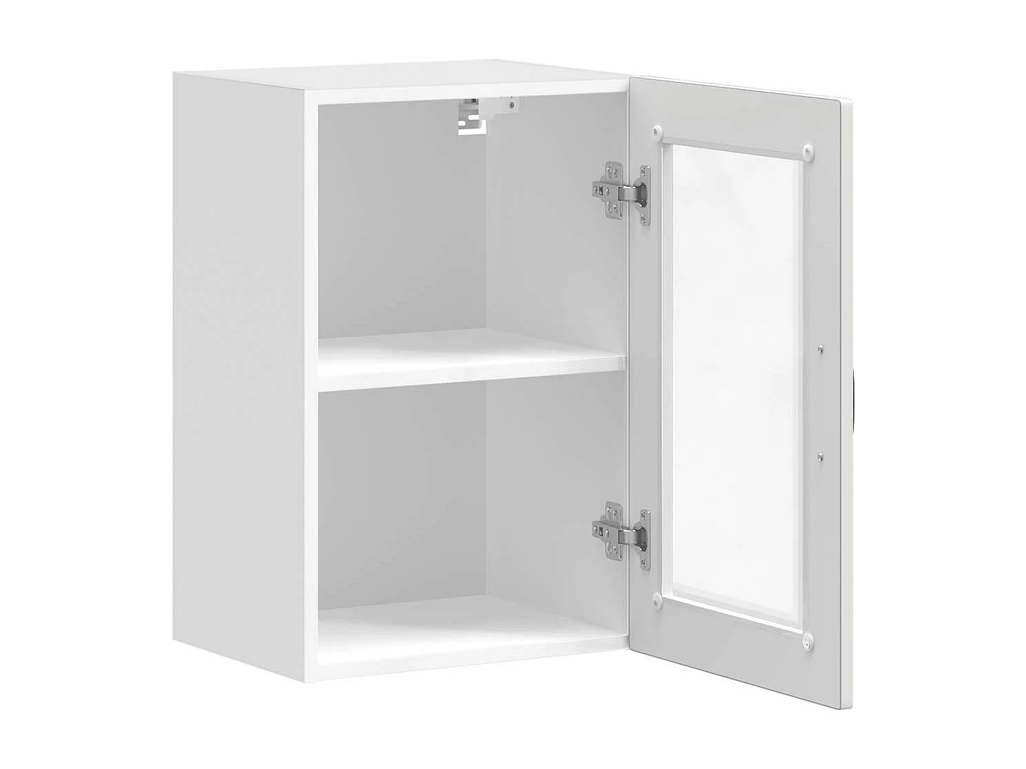 Armoire murale de cuisine avec porte en verre Porto blanc