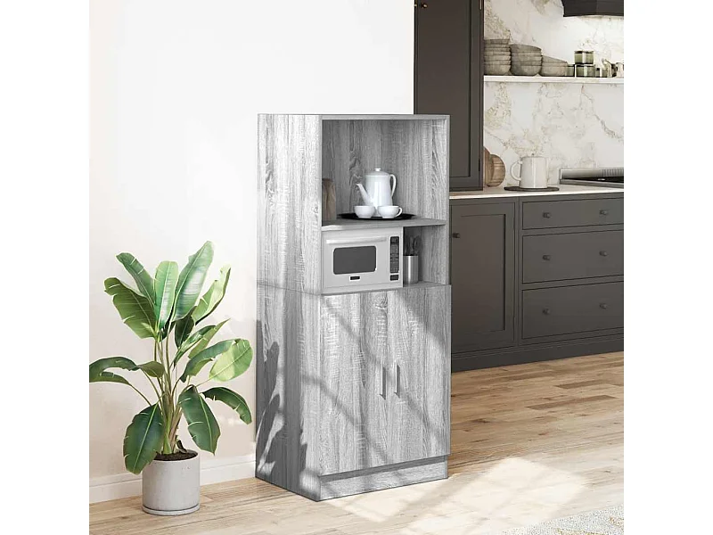 Küchenschrank Grau Sonoma 57x41,5x131,5 cm Holzwerkstoff