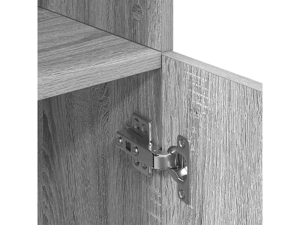 Keukenkast 57x41,5x131,5 cm bewerkt hout grijs sonoma eiken