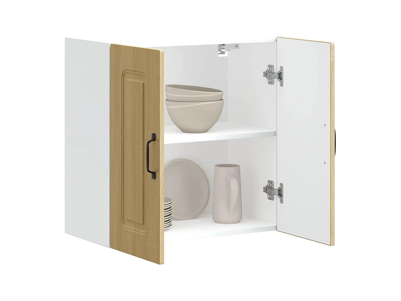 Keukenwandkast Kalmar bewerkt hout sonoma eikenkleurig