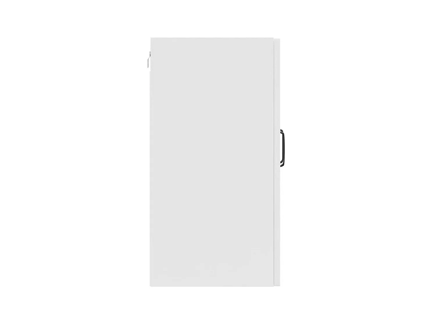 Armoire murale de cuisine Kalmar blanc brillant bois ingénierie