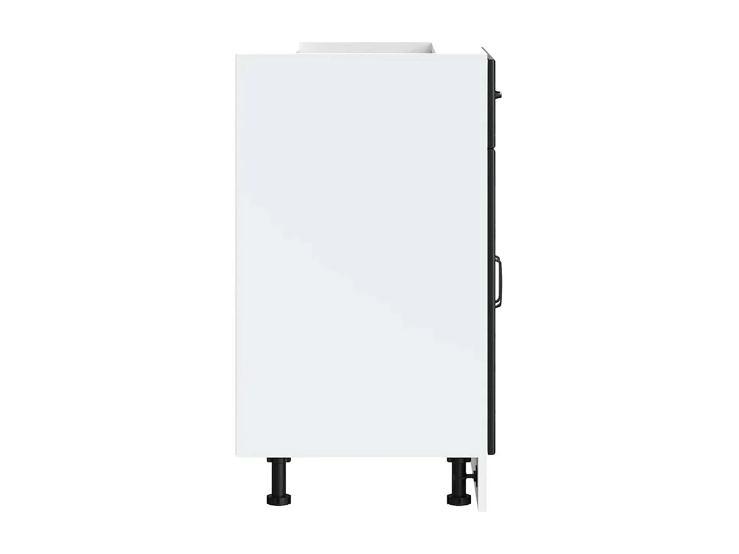 Keuken onderkast Kalmar bewerkt hout zwart