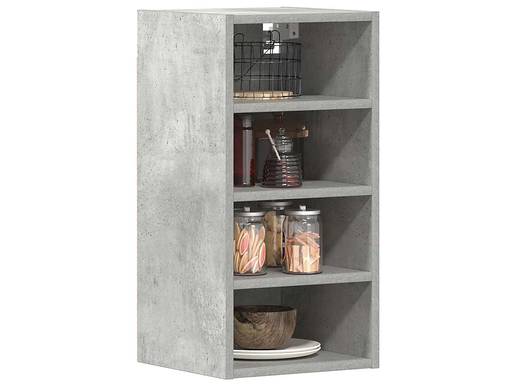 Armoire suspendue "Riga" Gris béton 30 x 29,5 x 60 cm Bois d'ingénierie