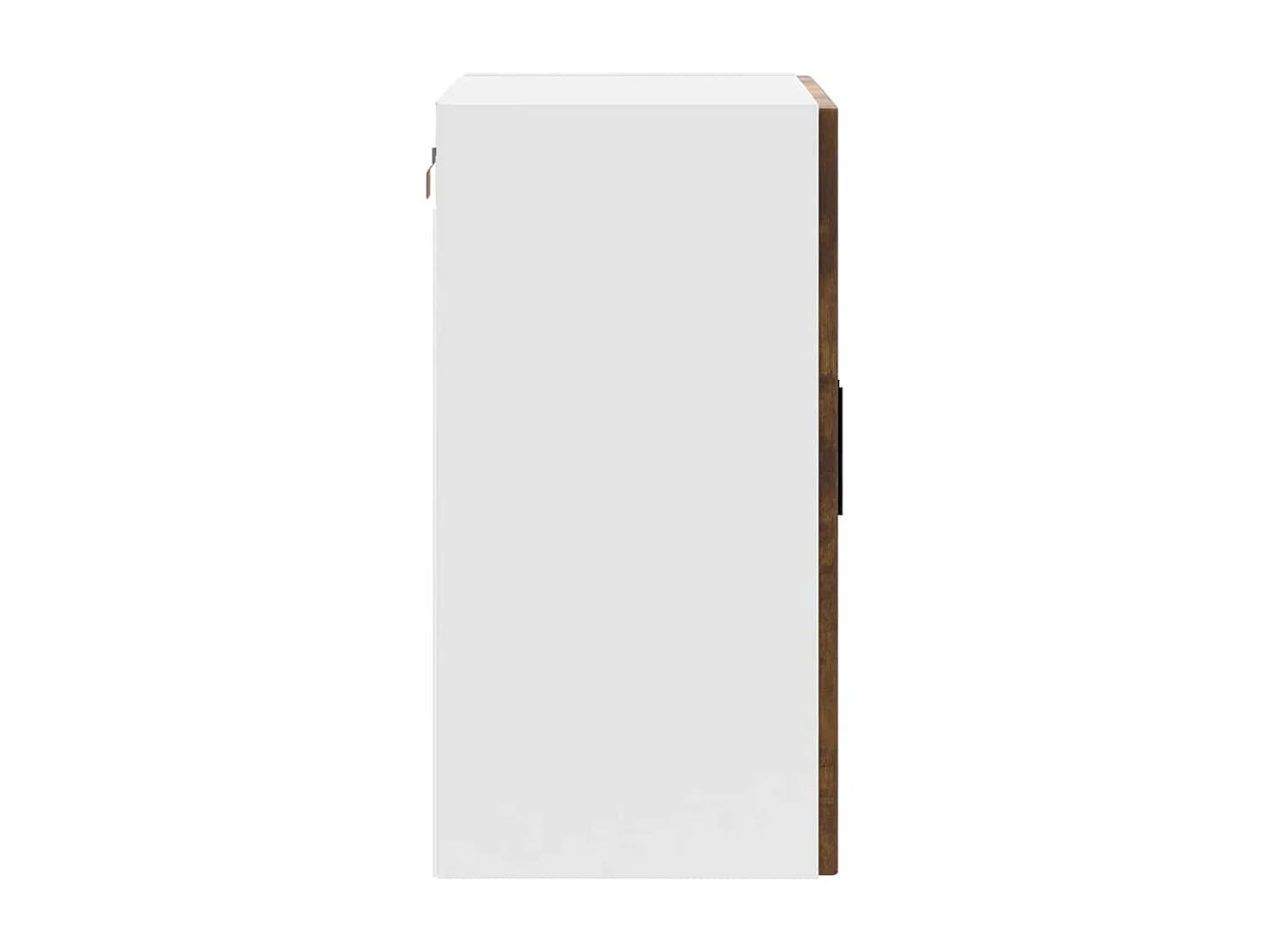 Armoire murale de cuisine avec porte en verre Porto chêne fumé