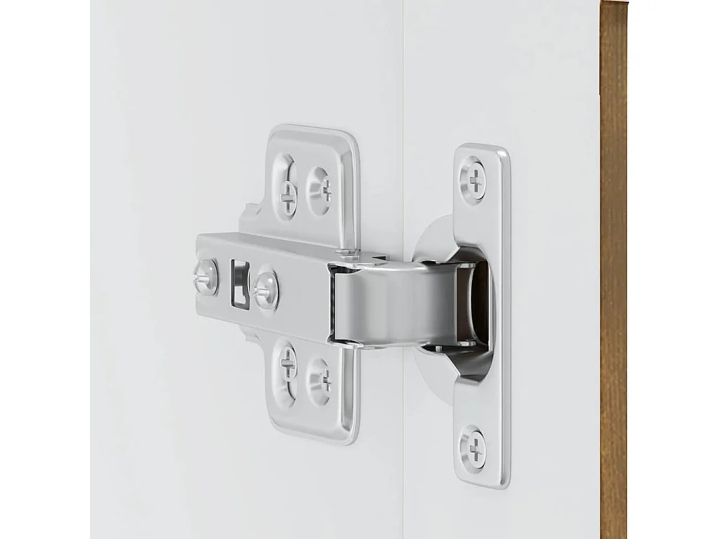 Armoire murale de cuisine avec porte en verre Porto chêne fumé