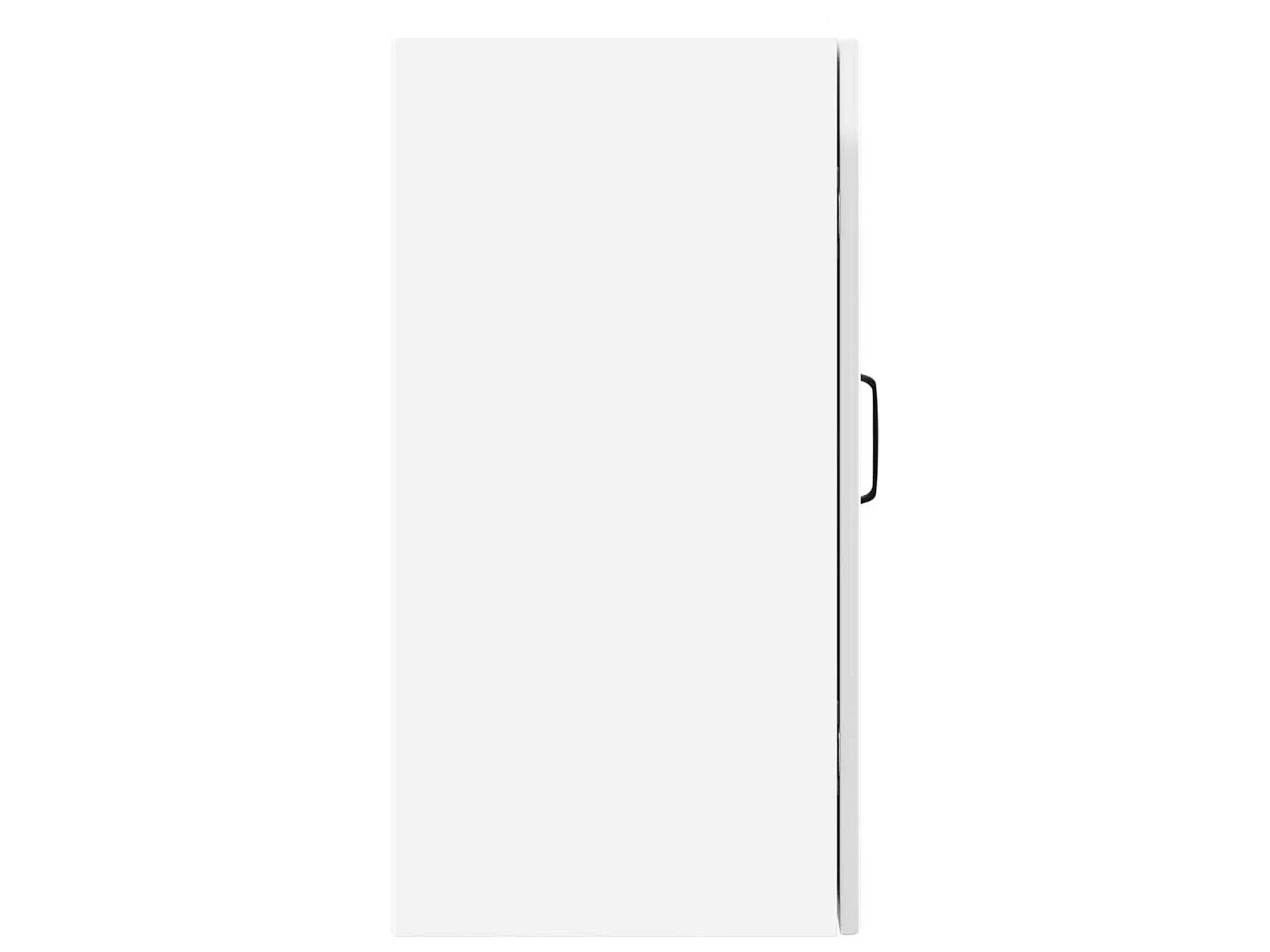 Armoire murale de cuisine Kalmar blanc brillant bois ingénierie
