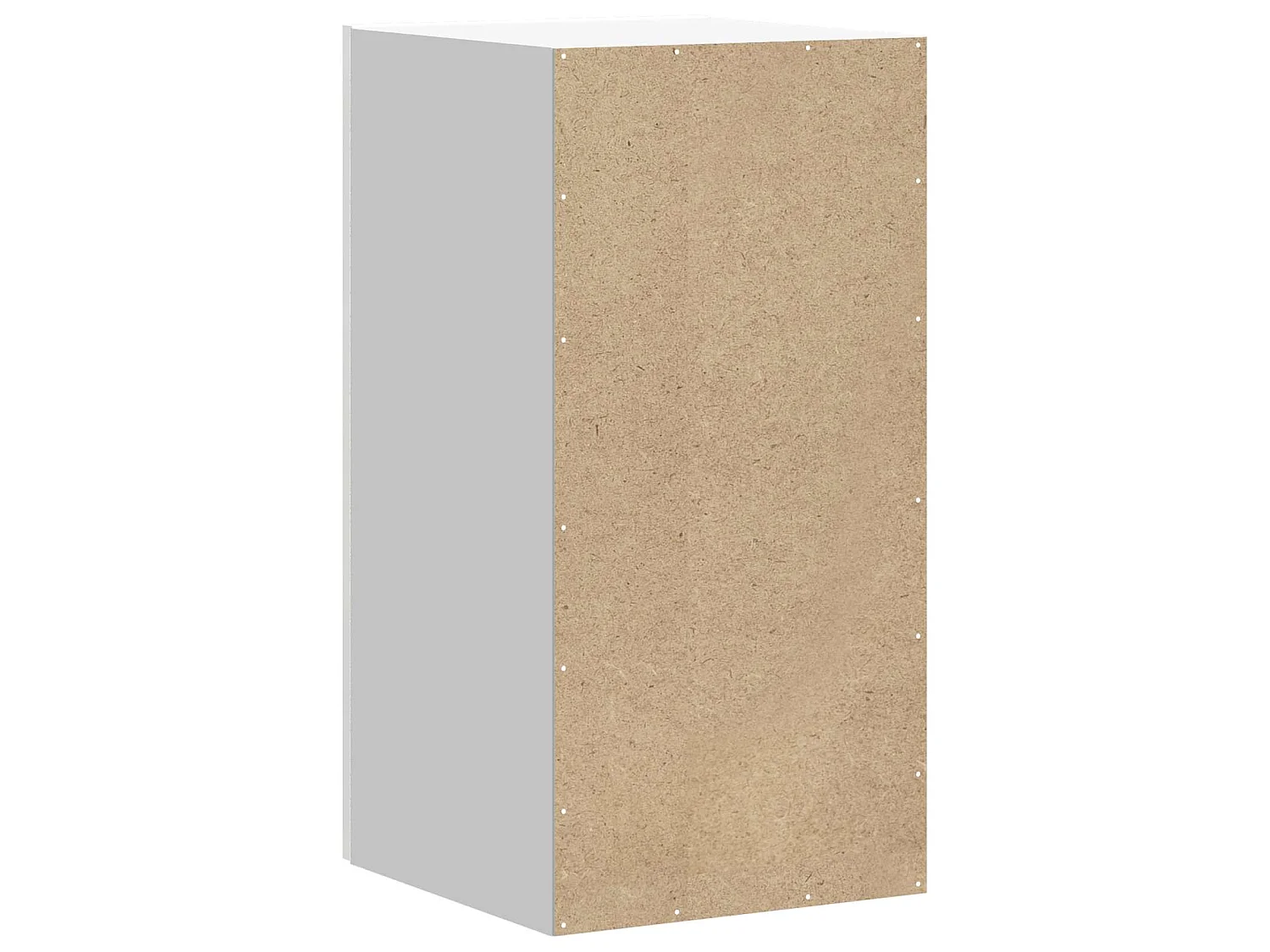 Armoire murale de cuisine Kalmar blanc brillant bois ingénierie