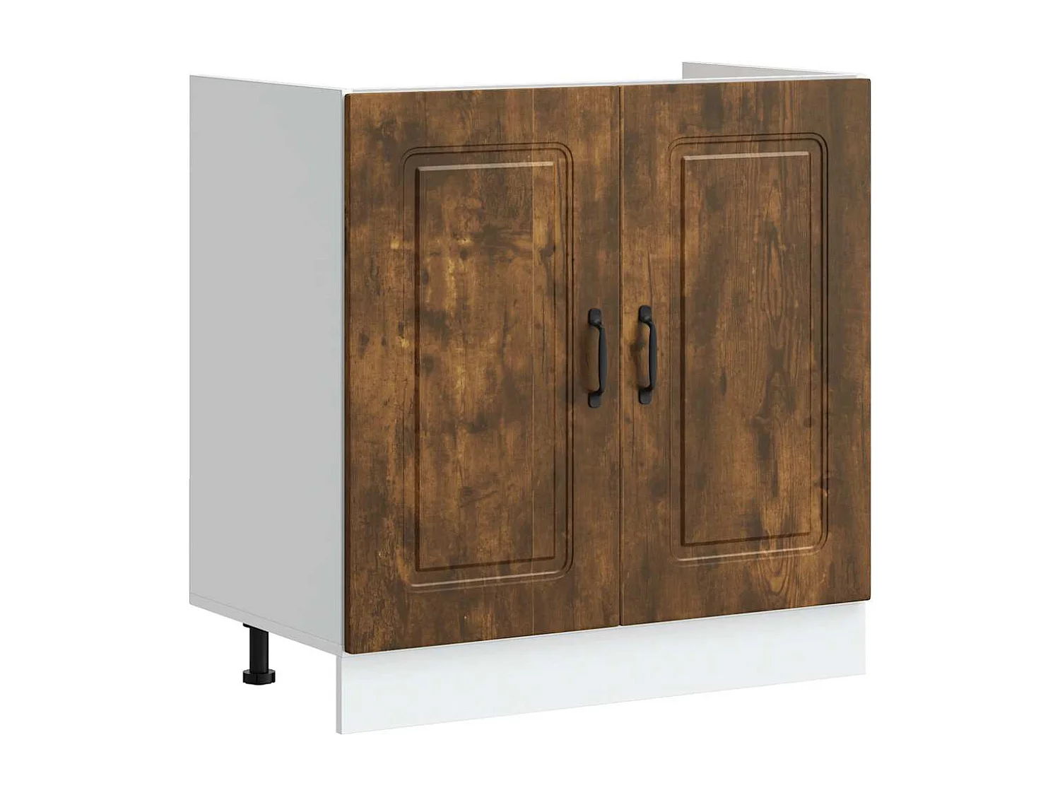 Meuble bas pour évier Kalmar chêne fumé bois d'ingénierie