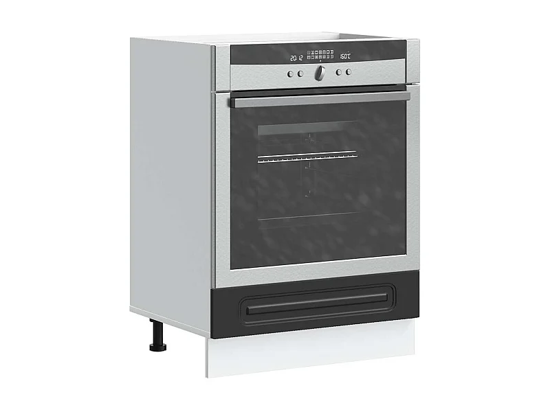 Herdumbauschrank Kalmar Schwarz Holzwerkstoff