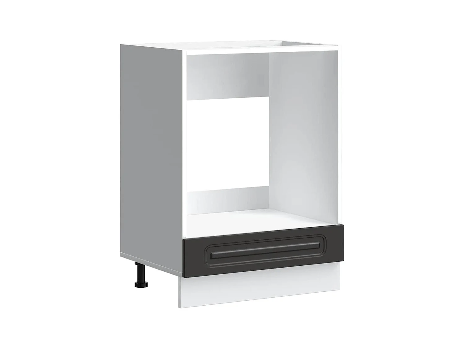 Herdumbauschrank Kalmar Schwarz Holzwerkstoff