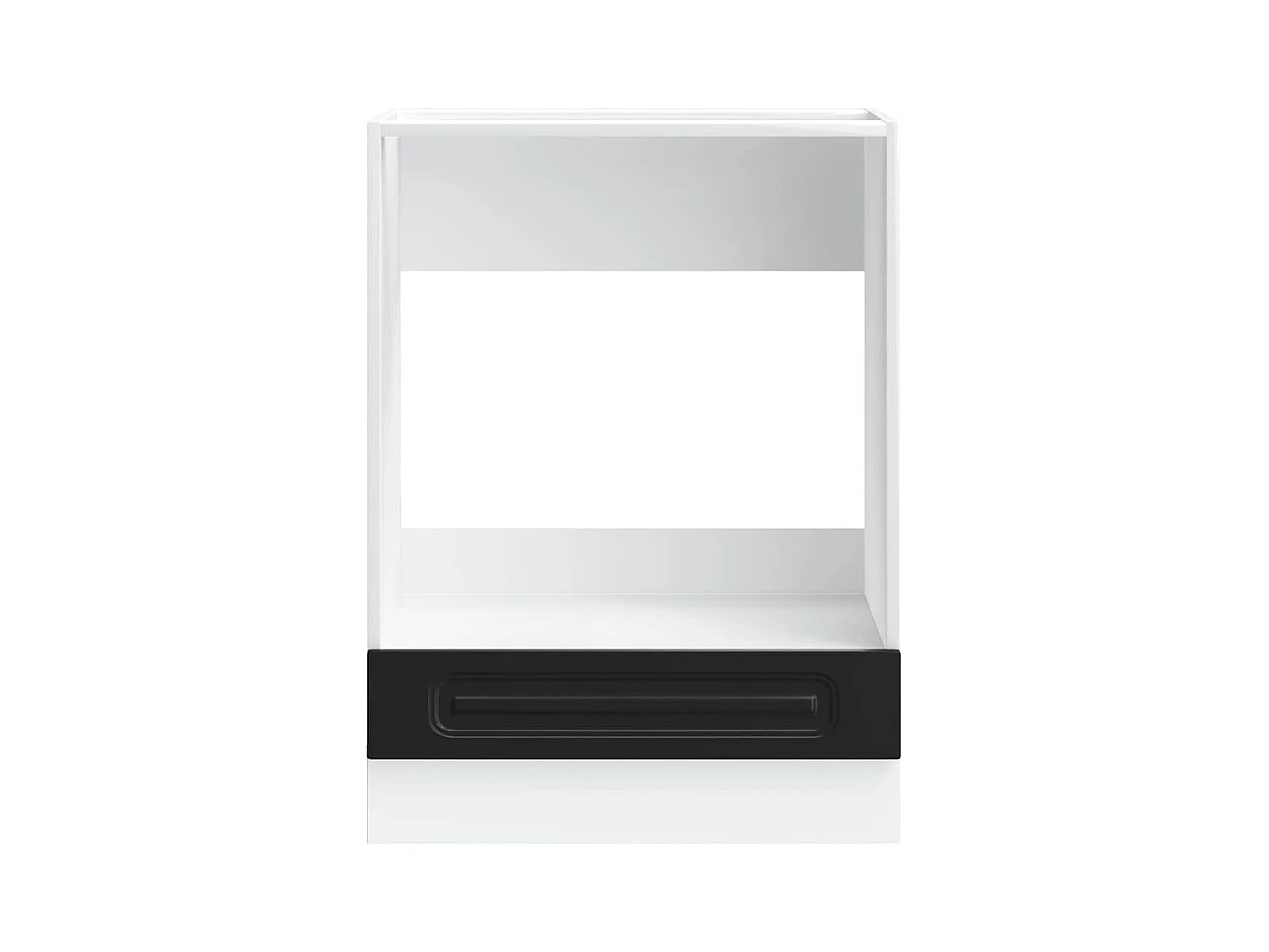 Herdumbauschrank Kalmar Schwarz Holzwerkstoff