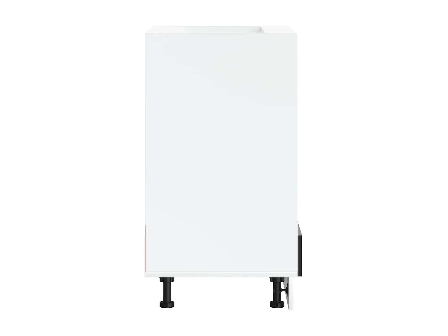 Armoire à four Kalmar noir bois d'ingénierie