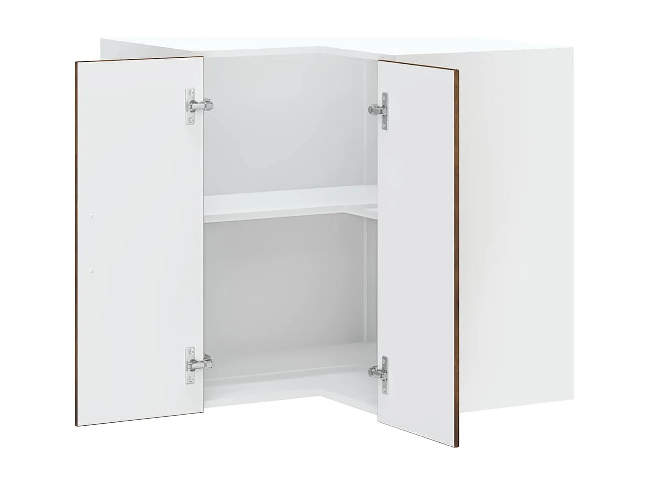 Armoire murale d'angle de cuisine Kalmar chêne fumé