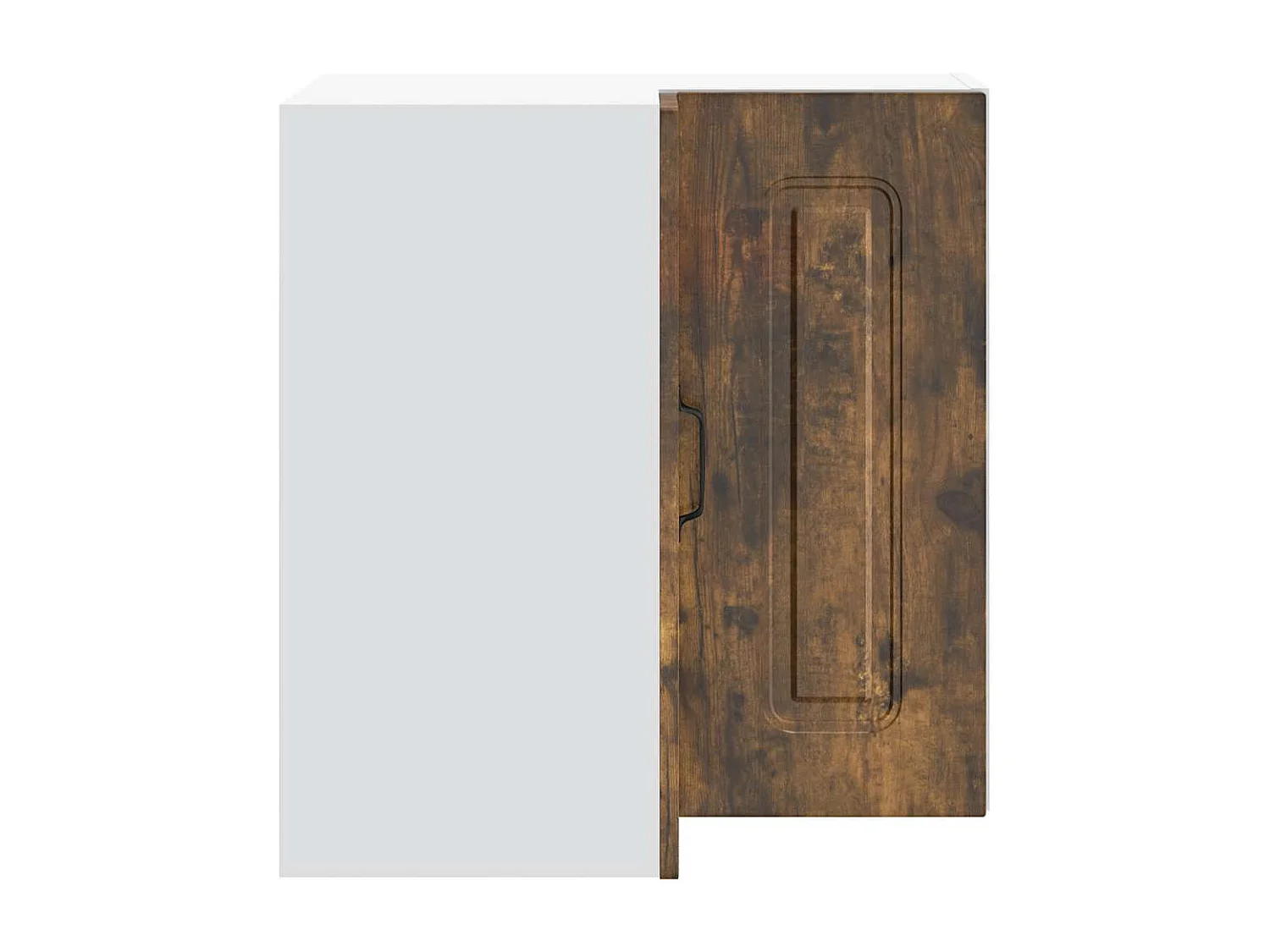 Armoire murale d'angle de cuisine Kalmar chêne fumé