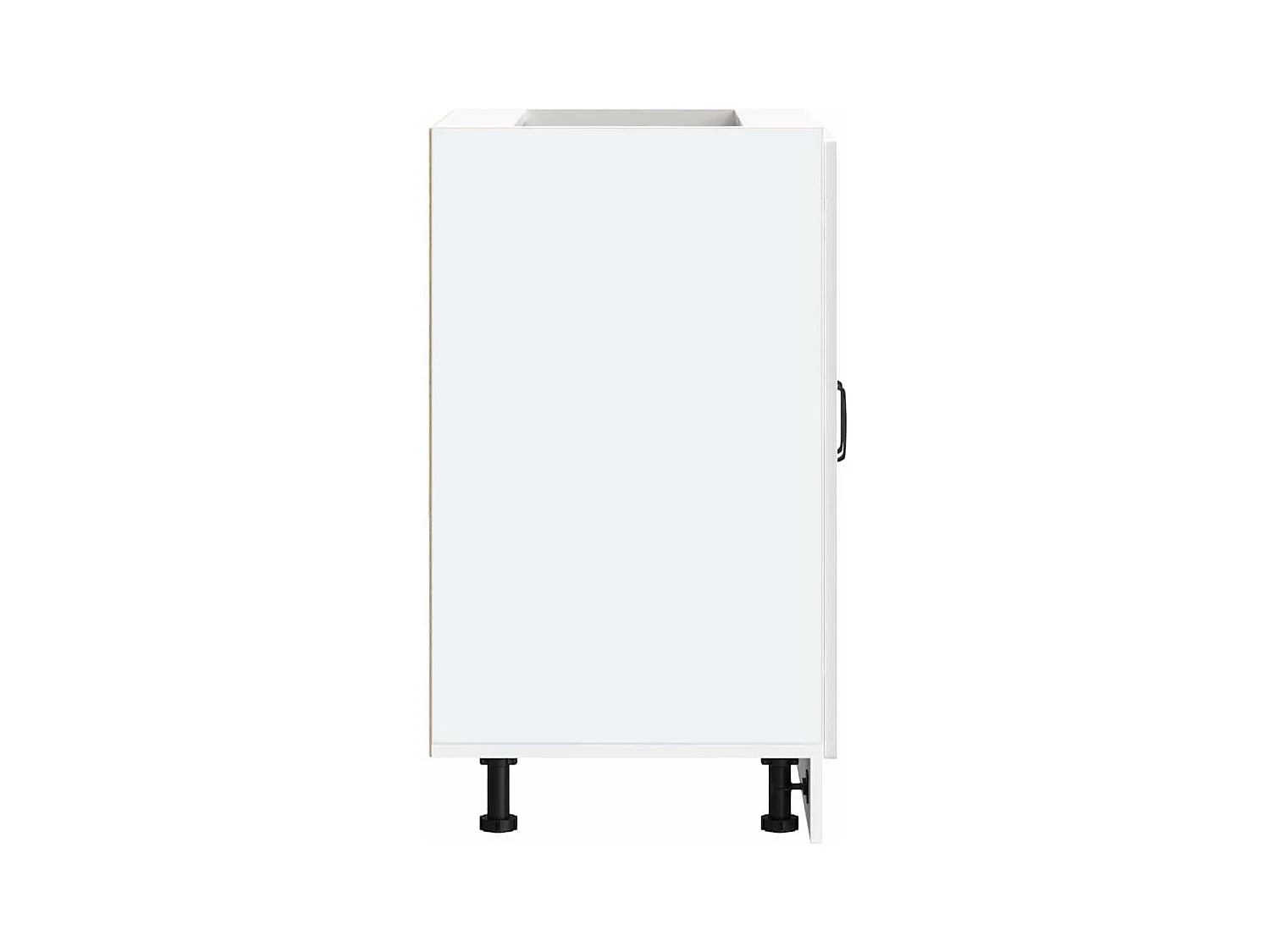 Meuble bas pour évier Kalmar blanc brillant 60x46x81,5 cm