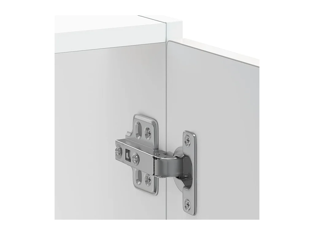 Meuble bas pour évier Kalmar blanc brillant 60x46x81,5 cm