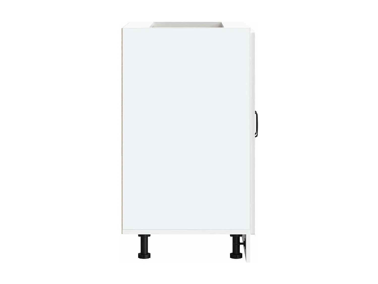 Meuble bas pour évier Kalmar blanc brillant 60x46x81,5 cm