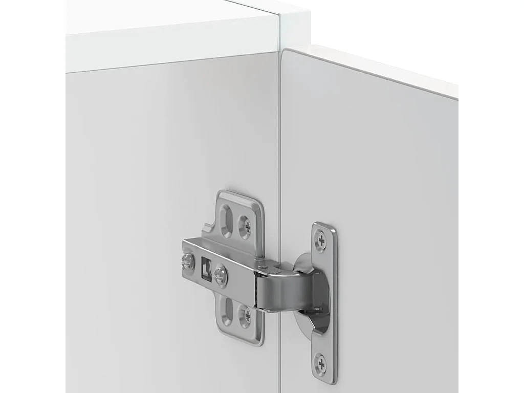 Meuble bas pour évier Kalmar blanc brillant 60x46x81,5 cm